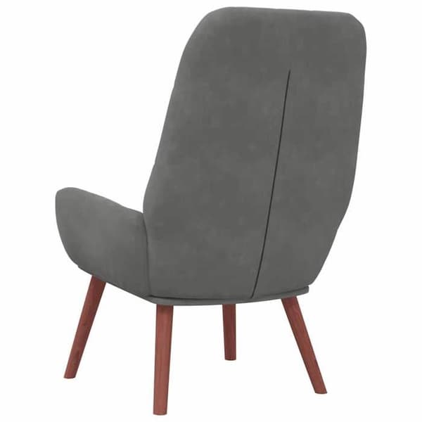 Maison Exclusive - Tummanharmaa samettinen nojatuoli