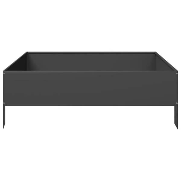 Maison Exclusive - Hævet havebed i sort 100x100x33,5 cm stål