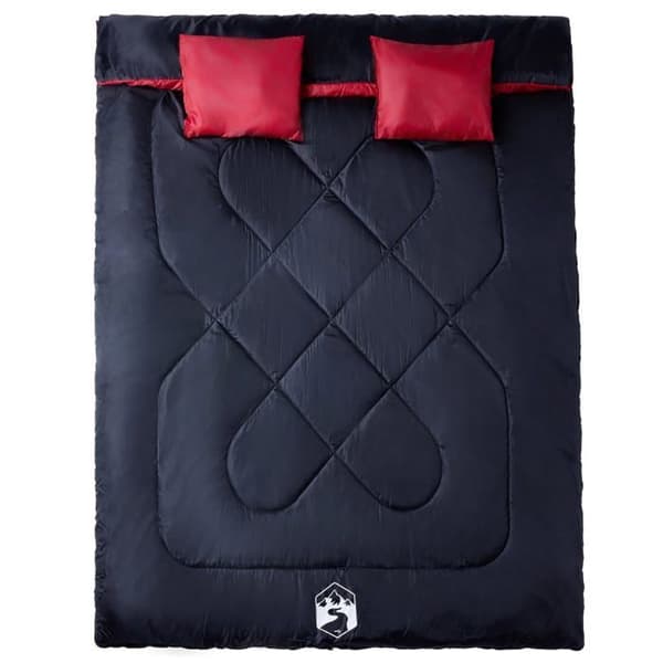 Maison Exclusive - Dubbel sovsäck och vuxen kuddar för camping 3-4 säsonger