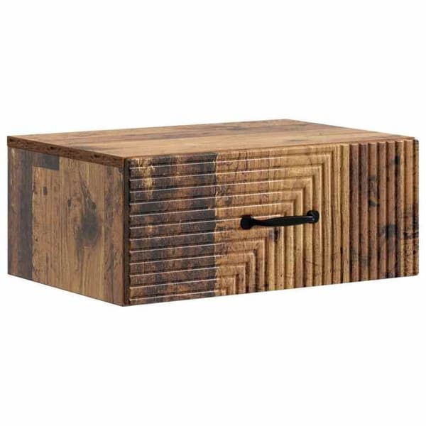 Natskab - EKSKLUSIV HUS - Massivt træ - 49 x 34,5 x 20 cm - Brun - Skuffer & rum
