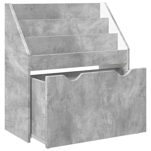 Maison Exclusive - Børnebibliotek Grå beton 60 x 29,5 x 69 cm