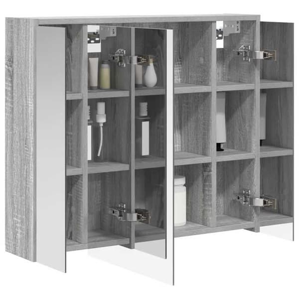 Maison Exclusive - Badrumsspegelskåp Grå Sonoma 73,5 x 16 x 62,5 cm Gris Sonoma