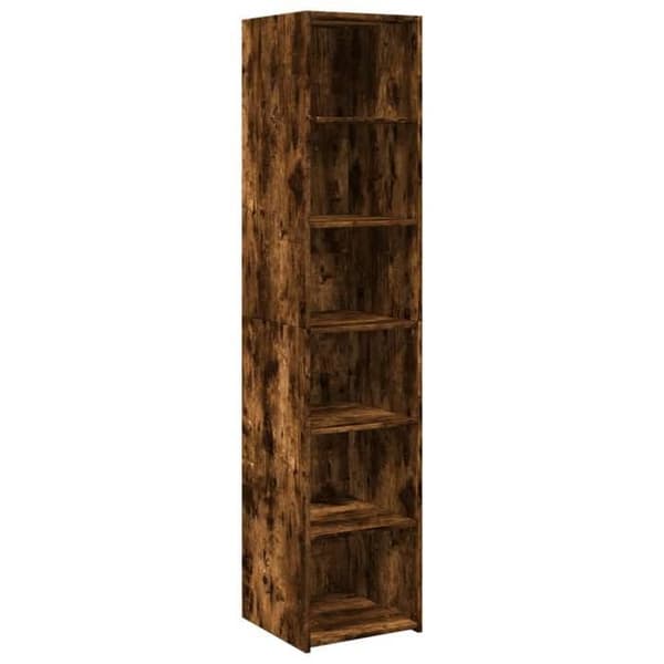Maison Exclusive - Buffé hög rökt ek 40x41x185 cm ingenjörsträ