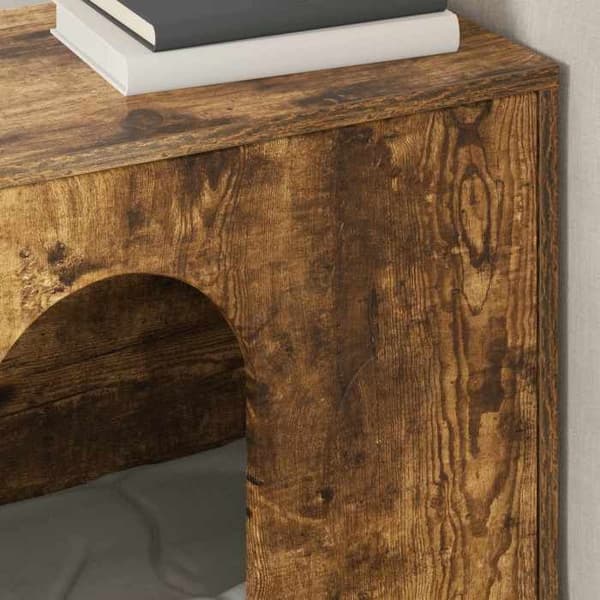 Kattemiljø - EKSKLUSIVT HUS - Røget eg - Ingeniørtræ - Rektangulær - 51 x 30 x 52 cm Rökt ek