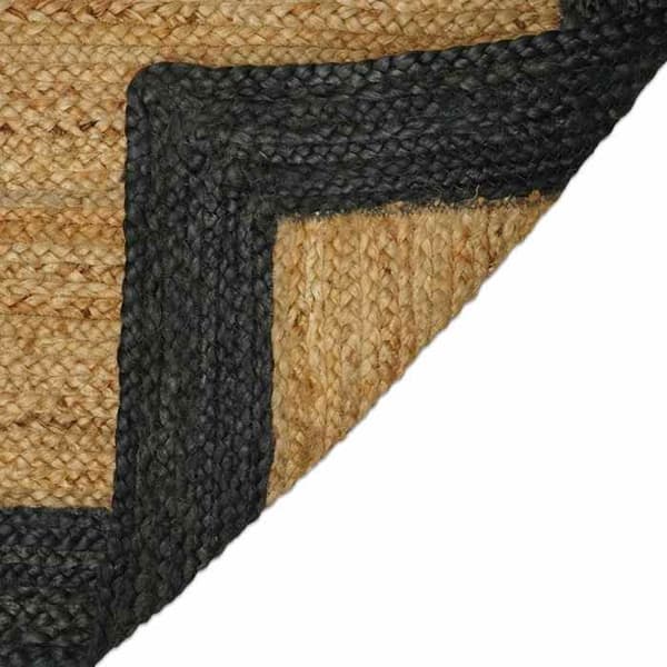 Maison Exclusive - Tummanharmaa aluematto 100 x 200 cm Jute