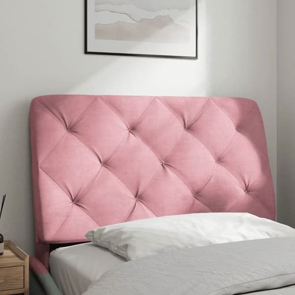 Maison Exclusive - Rosa sänggavelkudde 80 cm sammet