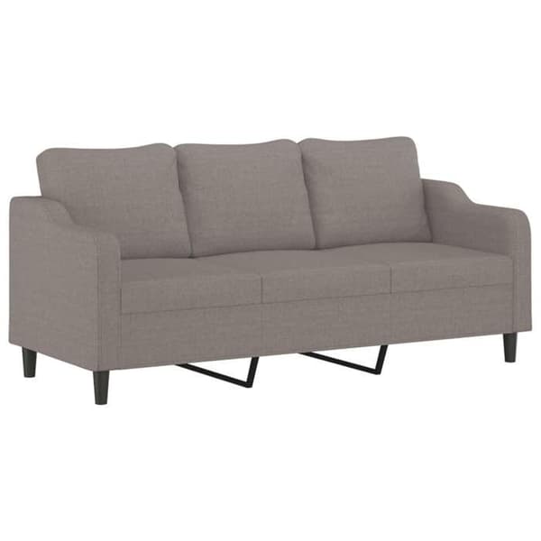 Maison Exclusive - 4-delars soffgrupp med kuddar i taupe tyg