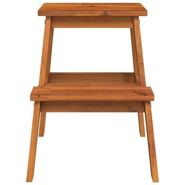 Maison Exclusive - Taburet-trappestige 2 trin 40x38x50 cm Solid akacietræ