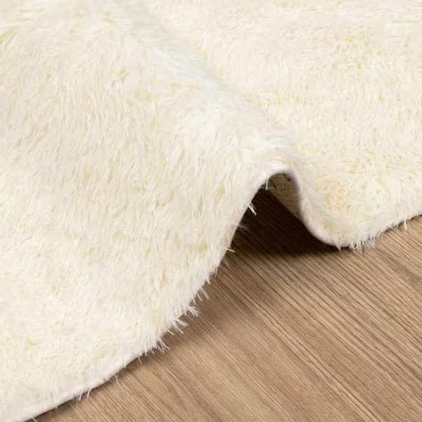 Matta - EXKLUSIVT HEM - NAVARRA - 240x340 cm - Polyester - Shaggy crème Grädde