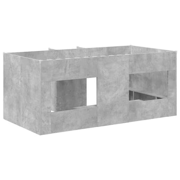 Maison Exclusive - Høj Sengramme til Børn Grå Beton 80 x 160 cm