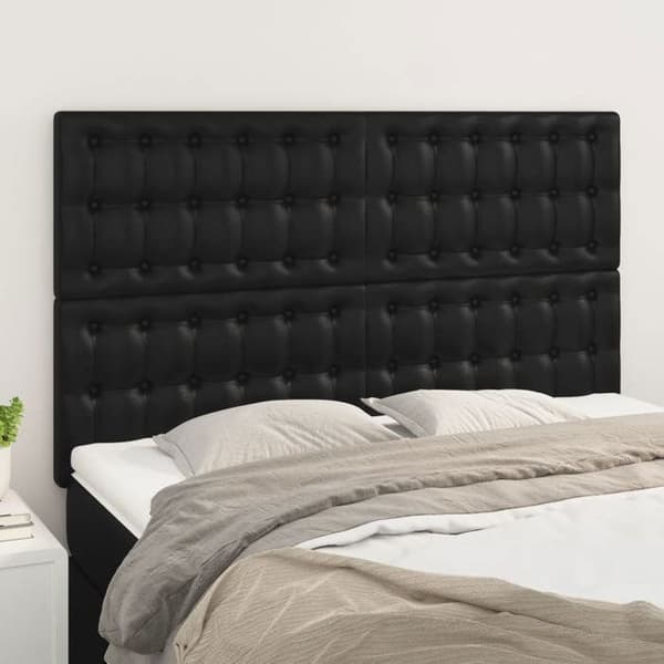 Maison Exclusive - Sort Hovedgærde 144x5x118/128 cm Simililæder Svart