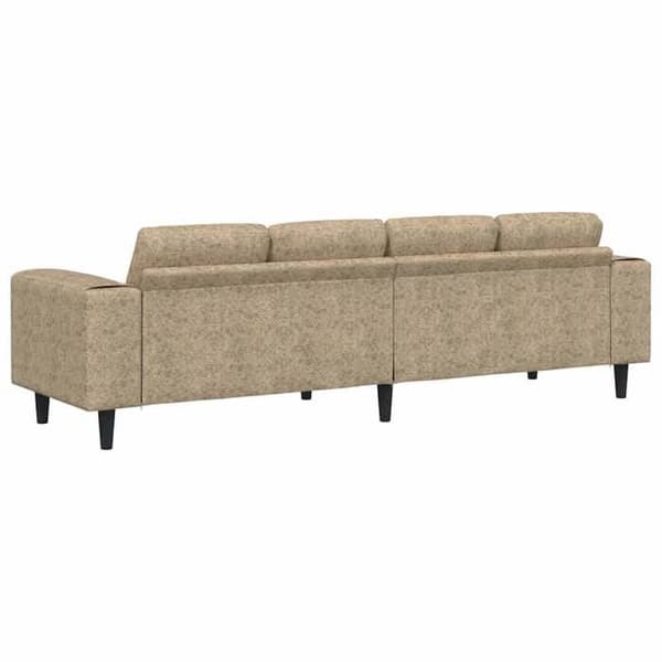 Soffa - MAISON EXCLUSIVE - 250 cm - Ljusgrå - Polyesteröverdrag - Skumkuddar Ljusgrått