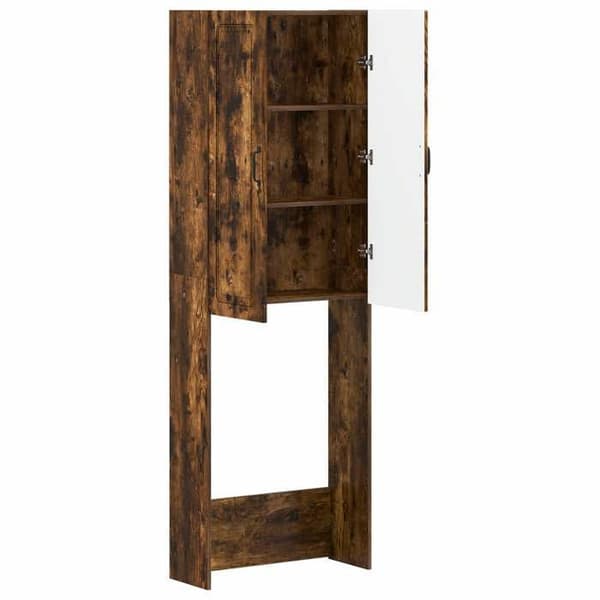 Maison Exclusive - Toilettskabe UTRECHT Røget eg 66 x 25,5 x 190 cm