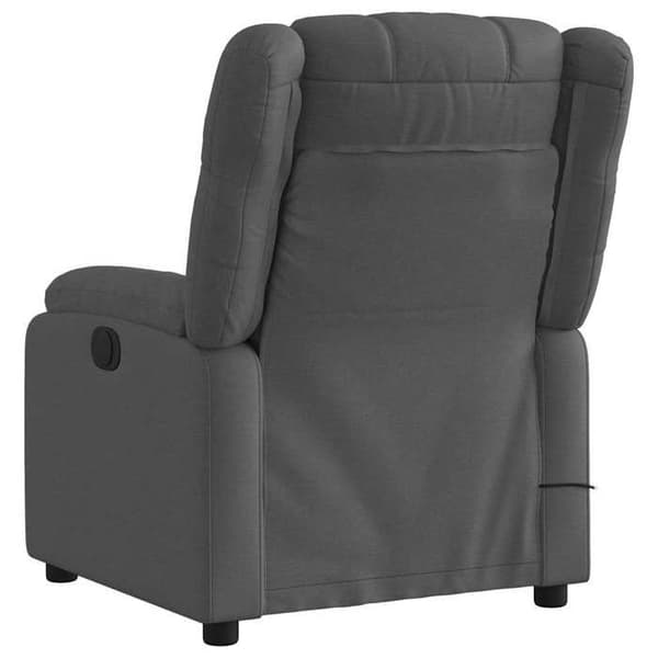 Maison Exclusive - Grått tyg lutande massagefåtölj