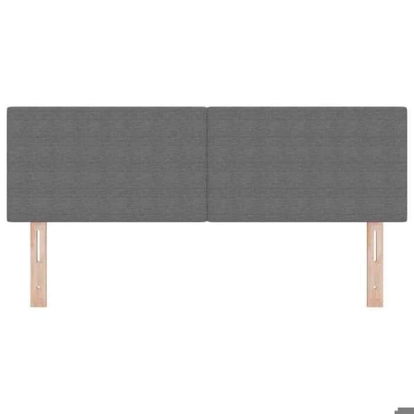 Hovedgærde - EKSKLUSIV HUS - Rektangulær - Fløjl - Justerbar - 160 cm Ljusgrått