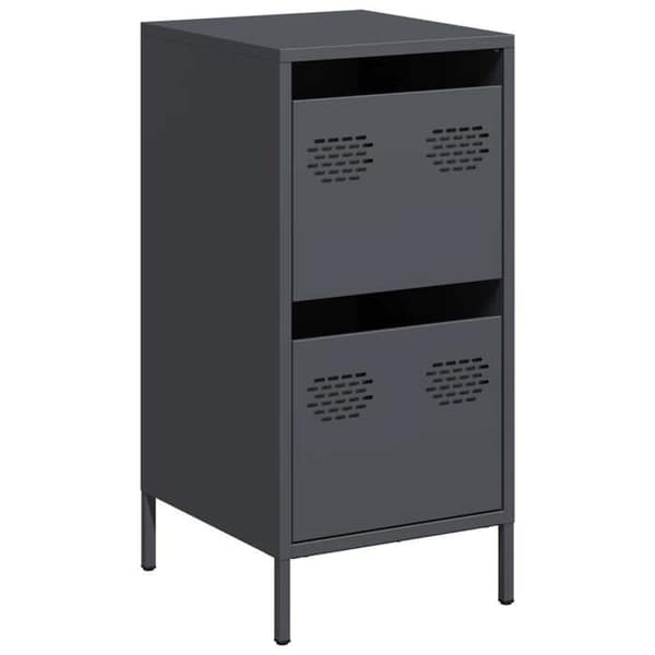 Maison Exclusive - Buffé antracit 35x39x73,5 cm kallvalsat stål
