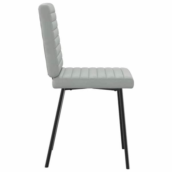 Maison Exclusive - Spisestole sæt af 6 lys grå velour Ljusgrått