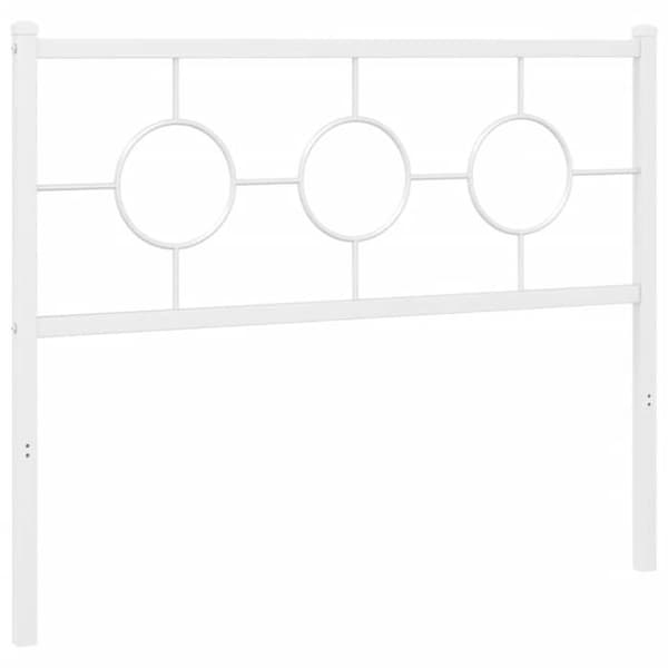 Maison Exclusive - Erstatnings hovedgærde metal hvid 100 cm