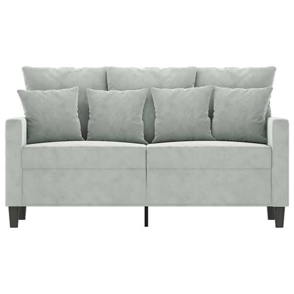 Maison Exclusive - 2-personers sofa i lys grå 120 cm velour
