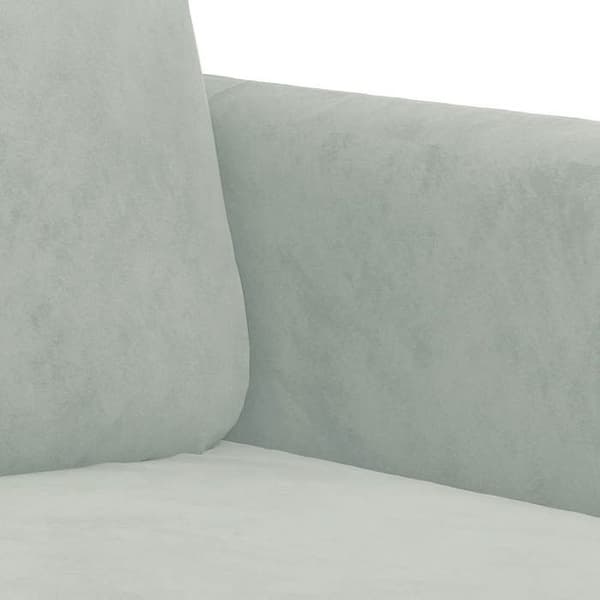 Maison Exclusive - Vaaleanharmaa nojatuoli 60 cm samettia