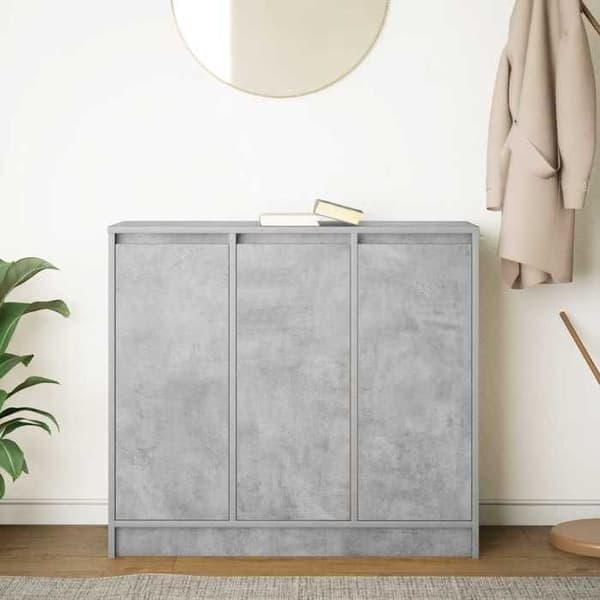Maison Exclusive - Buffet grå beton 85x34x76 cm ingeniørtræ