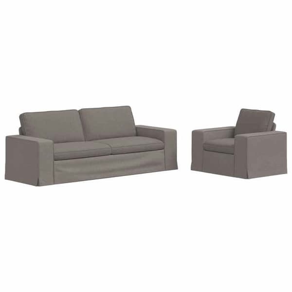 Maison Exclusive - 2-delars soffset i taupe tyg