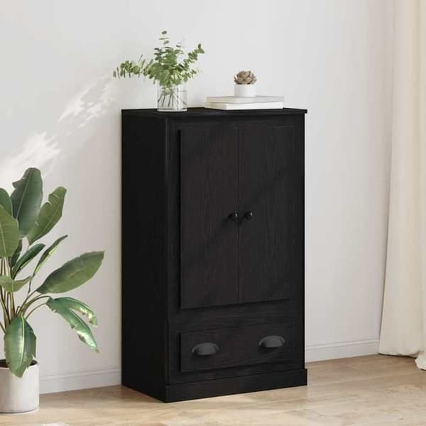Dressoir - MAISON EXCLUSIVE - Rektangulær - Ingeniørtræ - Døre med hængsler - Skuffer med kuglelejer Neutral brun