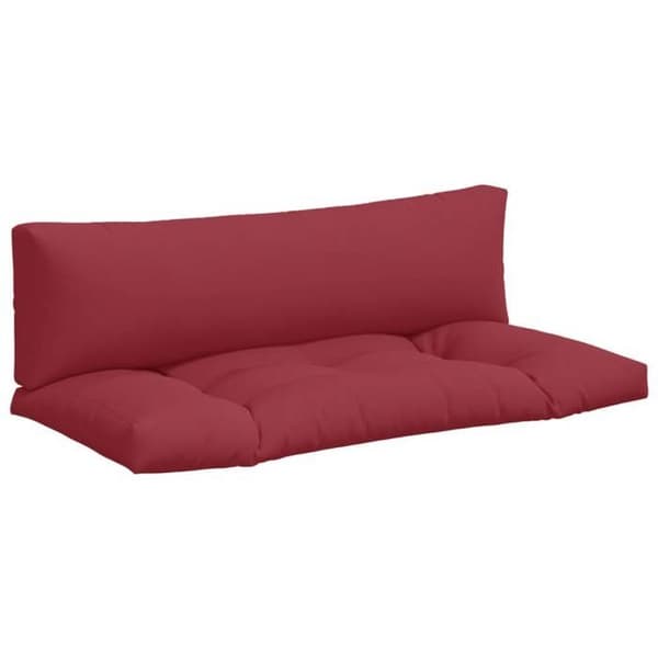 Maison Exclusive - Pallet puder sæt af 2 rød bordeaux stof