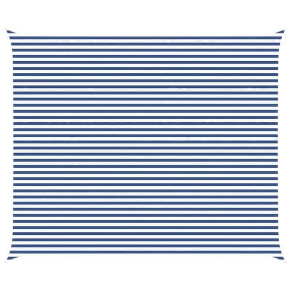 Maison Exclusive - Blå och Vit Skuggtält 6 x 5 m 100 % polyester Oxford Blå och vit