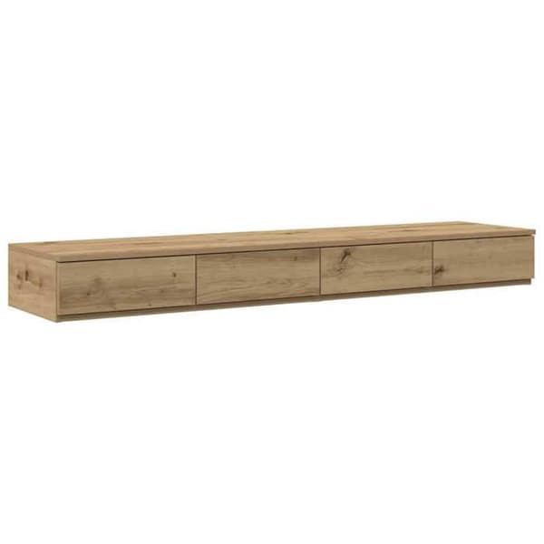 Maison Exclusive - Håndlavede egetræs sengeborde 135 x 36,5 x 16,5 cm Hantverks-ek