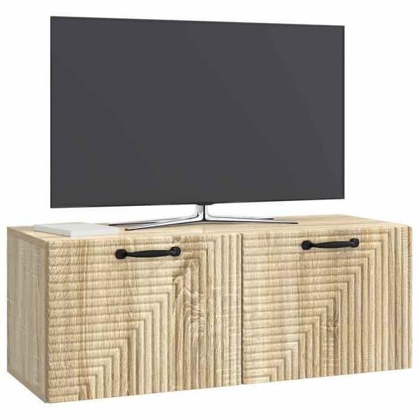 Exklusivt Hem - Väggmonterad TV-möbel Väggmontering Ek Sonoma 78,5 x 31 x 30 cm