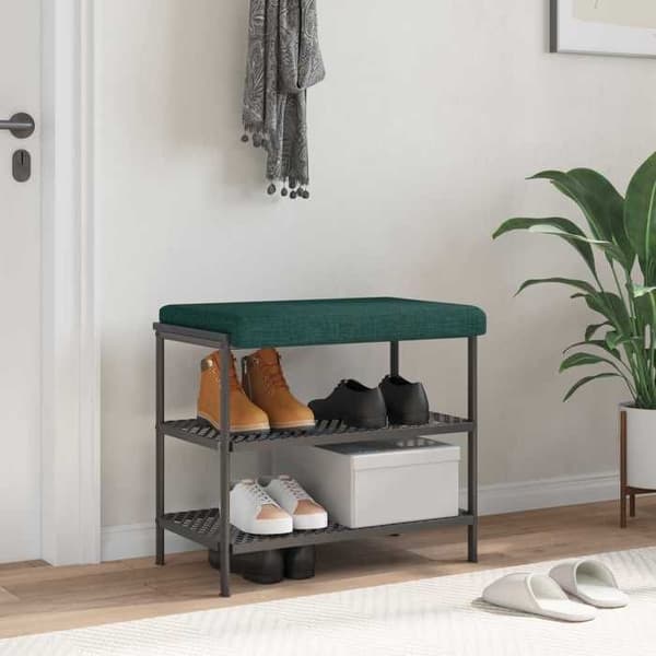 Maison Exclusive - Bänk Kudde Mörkgrön Tyg Djup 35 cm
