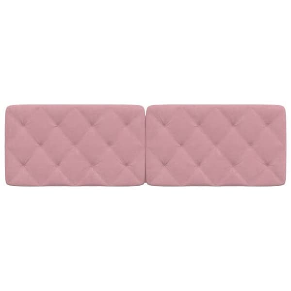 Maison Exclusive - Rosa sänggavelkudde 160 cm sammet rosa
