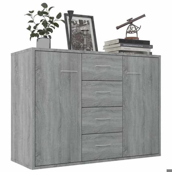 Maison Exclusive - Buffet Sonoma grå 88x30x65 cm Ingeniørtræ