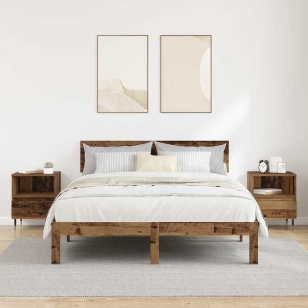 Natteskab - EKSKLUSIVT HUS - 2 dele - Spånplader - Brun - 40 x 35 x 50 cm