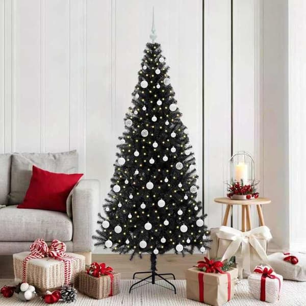 Maison Exclusive - Sort Juletræ 180 cm PVC Svart
