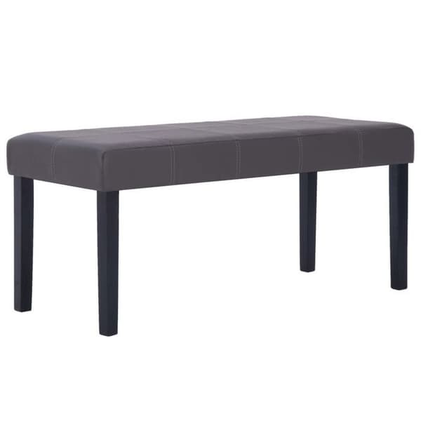 Maison Exclusive - 281309 Bænk 106 cm Grå Kunstlæder grå
