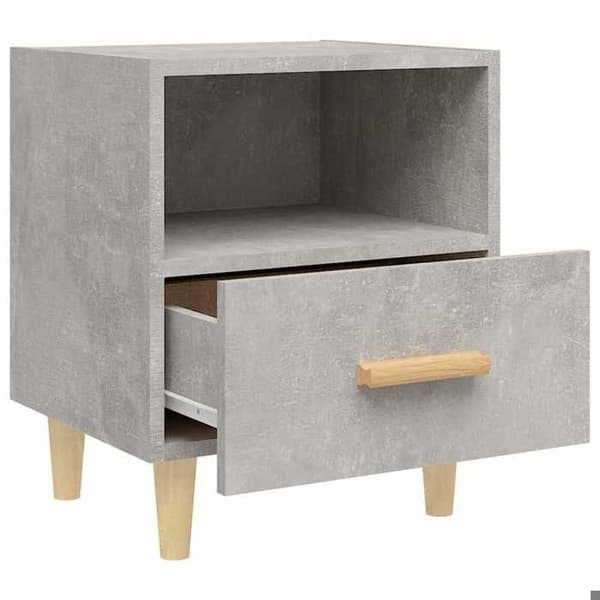 Maison Exclusive - Yöpöydät 2 kpl Betoni harmaa 40x35x47 cm