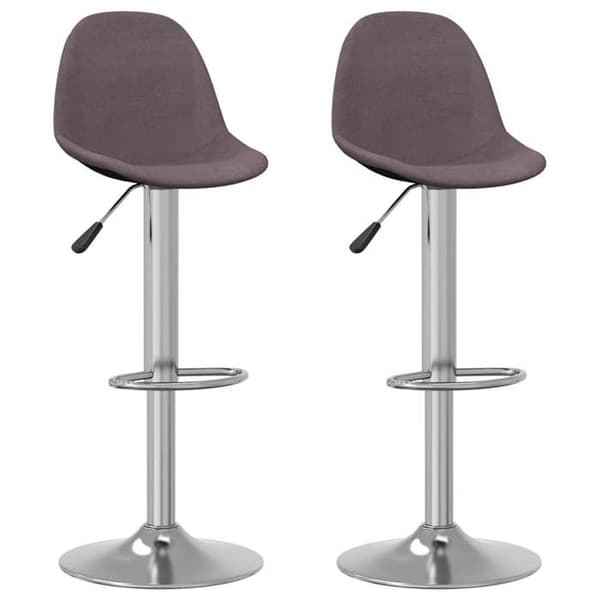 Maison Exclusive - Barstolar set om 2 taupe tyg