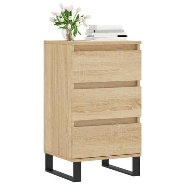 Maison Exclusive - Buffé ek sonoma 40x35x70 cm ingenjörsträ