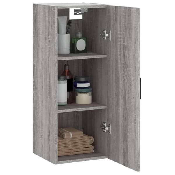 Maison Exclusive - Väggskåp sonoma grå 34,5x34x90 cm