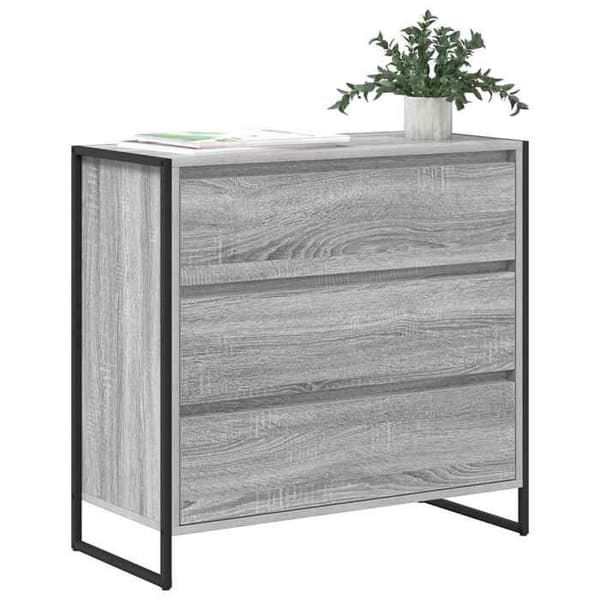 Maison Exclusive - Buffé Sonoma grå 79 x 36 x 75,5 cm Ingenjörsträ Gris Sonoma