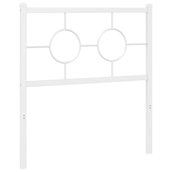 Maison Exclusive - Erstatnings hovedgærde metal hvid 75 cm
