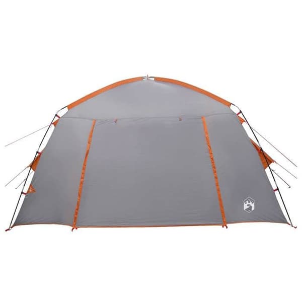 Maison Exclusive - Telt Hytte Grå og orange 300 x 210 x 156 cm Polyester