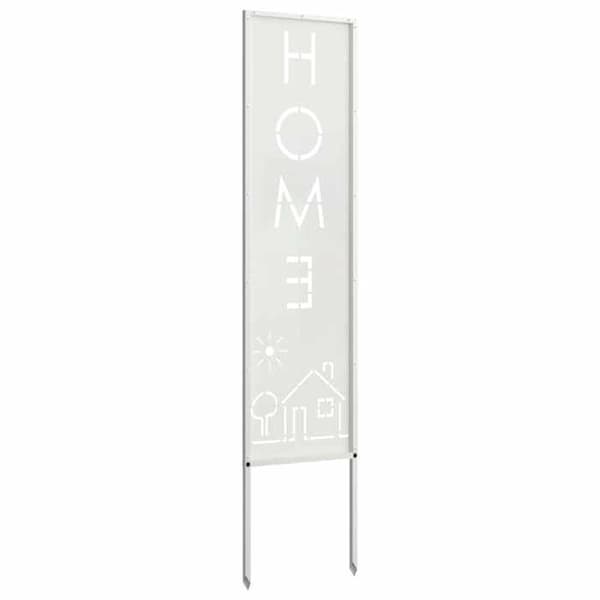 Maison Exclusive - Trädgårdsskyddsskärm Fretwork Vit 32 x 140 cm Vit