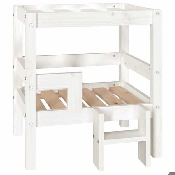 Maison Exclusive - Hundsäng Vit 55,5x53,5x60 cm Solid furu