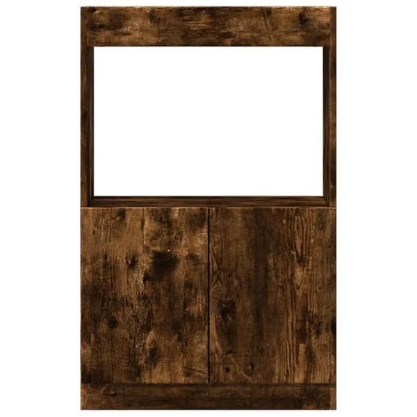 Maison Exclusive - Buffé hög ek rökt 63x33x100 cm ingenjörsträ