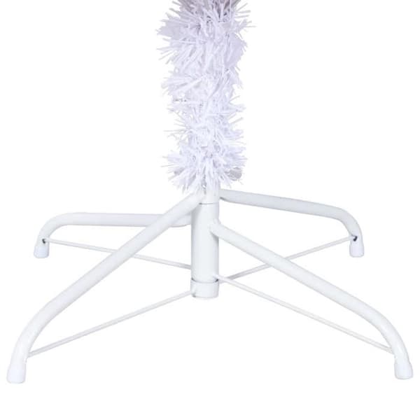 Maison Exclusive - Kunstigt juletræ og stålstativ 210 cm 910 grene Vit