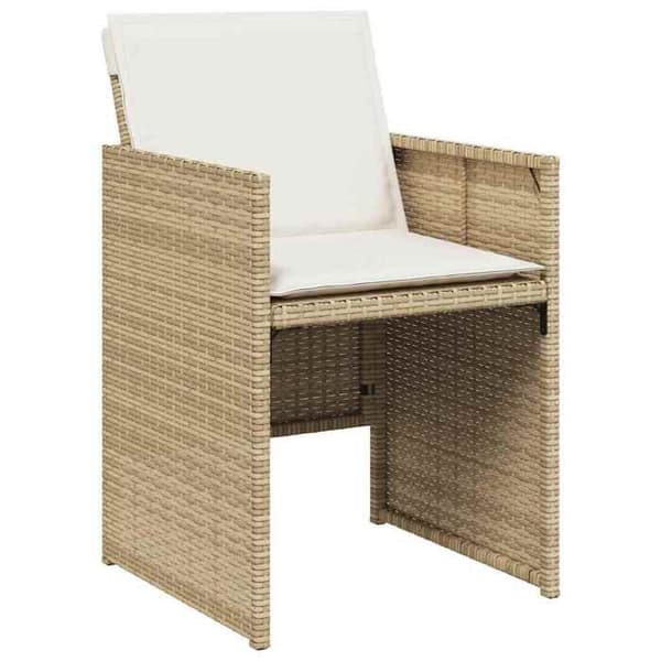 Maison Exclusive - Puutarhakalusteryhmä ja tyynyt 15 kpl beige