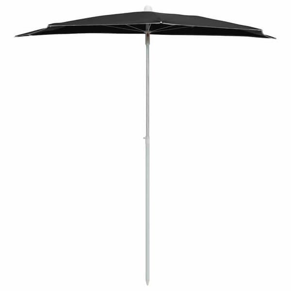 Maison Exclusive - Puutarhapaviljonki, jossa 180x90 cm musta masto